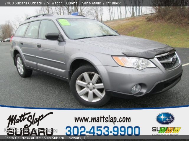 2008 Subaru Outback 2.5i Wagon in Quartz Silver Metallic