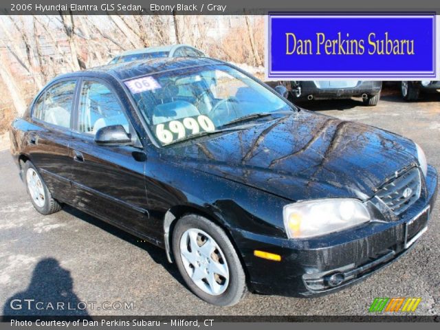 2006 Hyundai Elantra GLS Sedan in Ebony Black