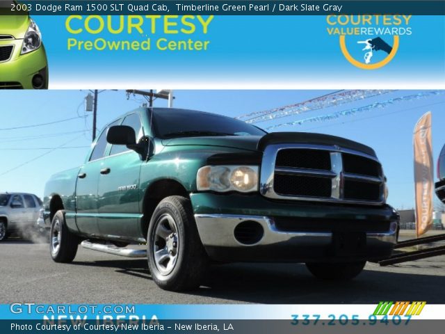2003 Dodge Ram 1500 SLT Quad Cab in Timberline Green Pearl