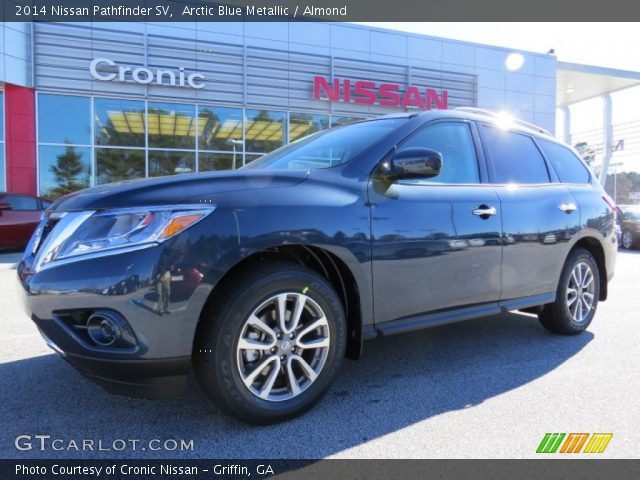 2014 Nissan Pathfinder SV in Arctic Blue Metallic