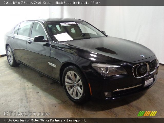 2011 BMW 7 Series 740Li Sedan in Black Sapphire Metallic