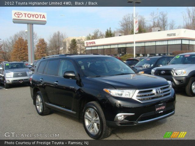 2012 Toyota Highlander Limited 4WD in Black