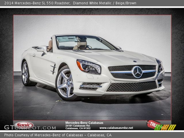 2014 Mercedes-Benz SL 550 Roadster in Diamond White Metallic