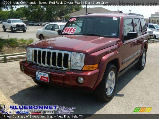 2008 Jeep Commander Sport in Red Rock Crystal Pearl