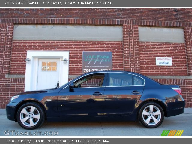 2006 BMW 5 Series 530xi Sedan in Orient Blue Metallic