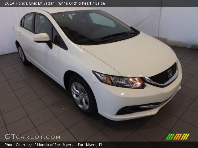 2014 Honda Civic LX Sedan in White Orchid Pearl