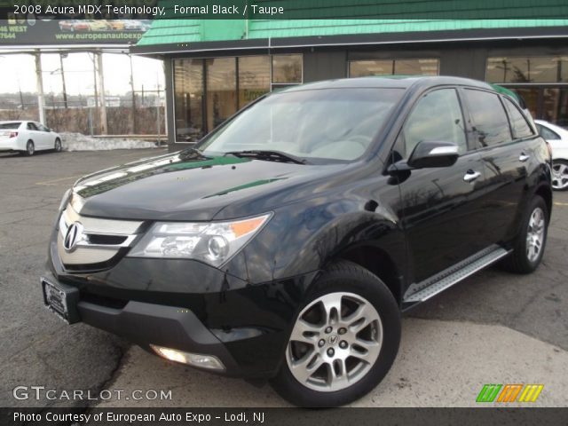 2008 Acura MDX Technology in Formal Black