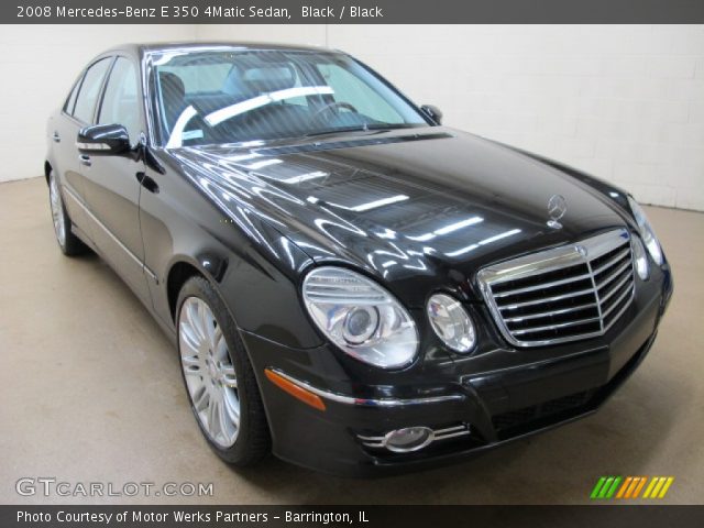 2008 Mercedes-Benz E 350 4Matic Sedan in Black