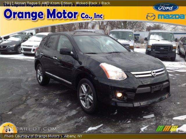 2011 Nissan Rogue S AWD Krom Edition in Wicked Black