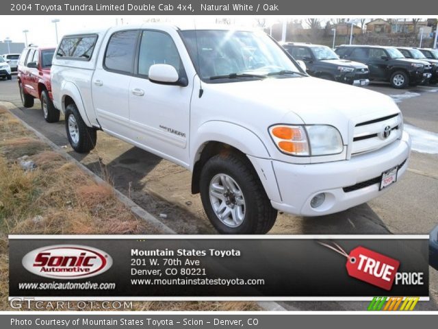 2004 Toyota Tundra Limited Double Cab 4x4 in Natural White