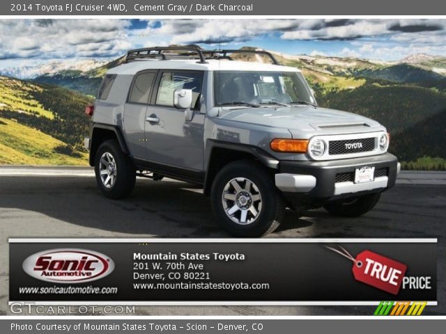 2014 Toyota FJ Cruiser 4WD in Cement Gray