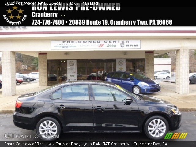 2012 Volkswagen Jetta SE Sedan in Black