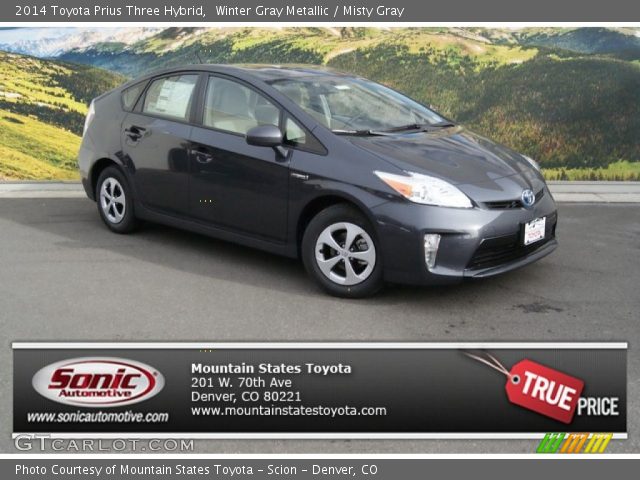 2014 Toyota Prius Three Hybrid in Winter Gray Metallic