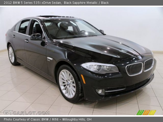 2012 BMW 5 Series 535i xDrive Sedan in Black Sapphire Metallic