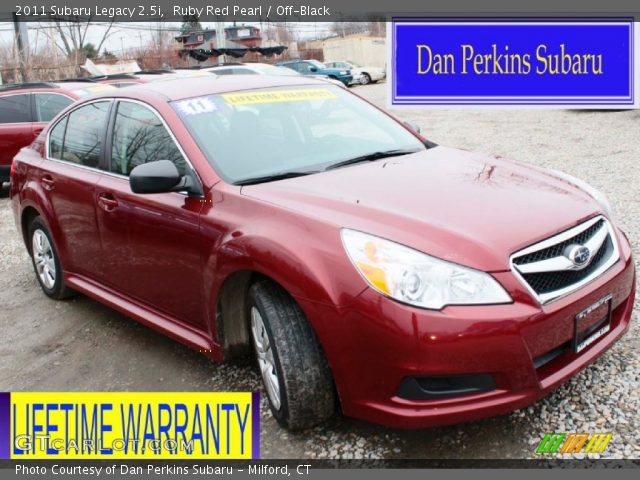 2011 Subaru Legacy 2.5i in Ruby Red Pearl