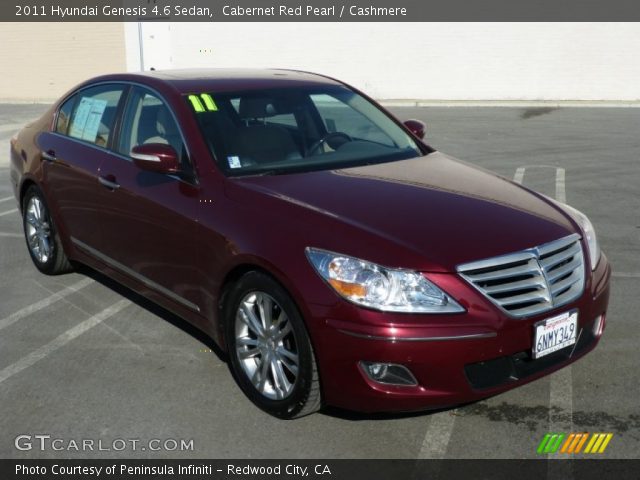 2011 Hyundai Genesis 4.6 Sedan in Cabernet Red Pearl