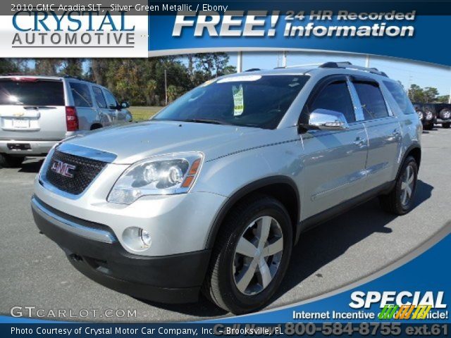2010 GMC Acadia SLT in Silver Green Metallic