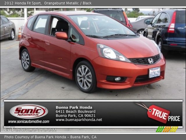 2012 Honda Fit Sport in Orangeburst Metallic