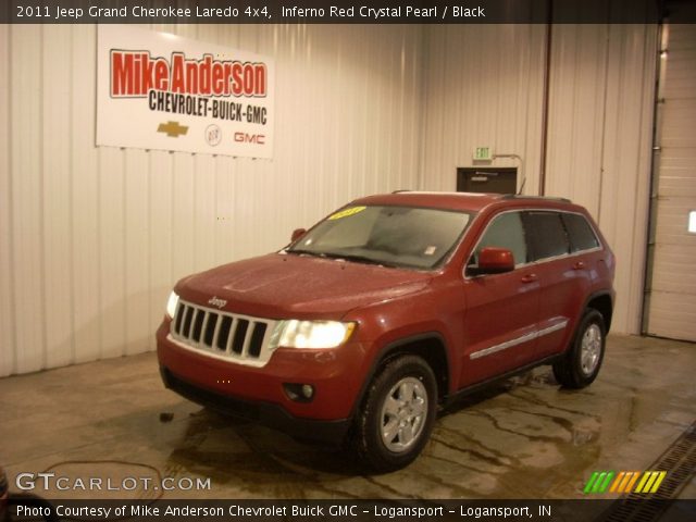 2011 Jeep Grand Cherokee Laredo 4x4 in Inferno Red Crystal Pearl