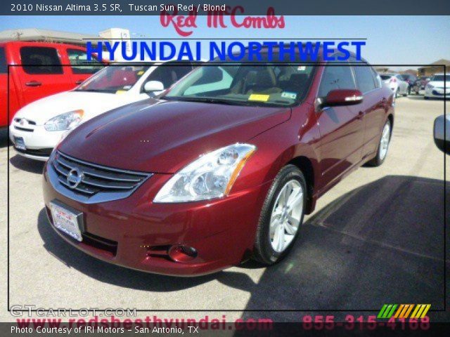 2010 Nissan Altima 3.5 SR in Tuscan Sun Red