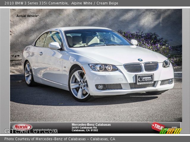 2010 BMW 3 Series 335i Convertible in Alpine White