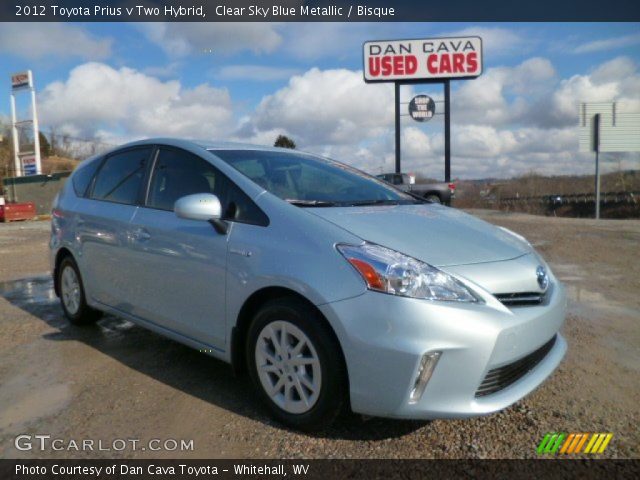 2012 Toyota Prius v Two Hybrid in Clear Sky Blue Metallic