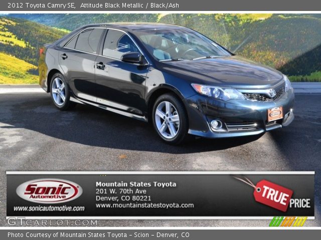 2012 Toyota Camry SE in Attitude Black Metallic