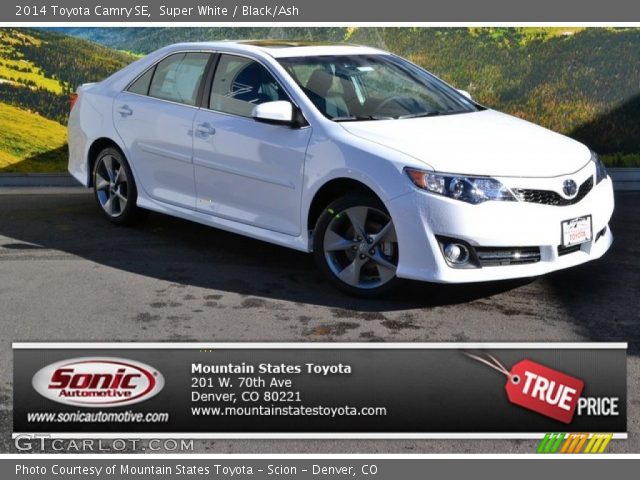 2014 Toyota Camry SE in Super White