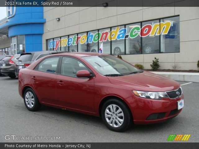2012 Kia Forte EX in Spicy Red