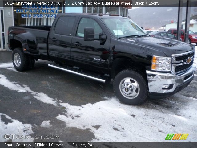 2014 Chevrolet Silverado 3500HD LTZ Crew Cab 4x4 Dual Rear Wheel in Black