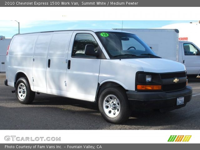 2010 Chevrolet Express 1500 Work Van in Summit White