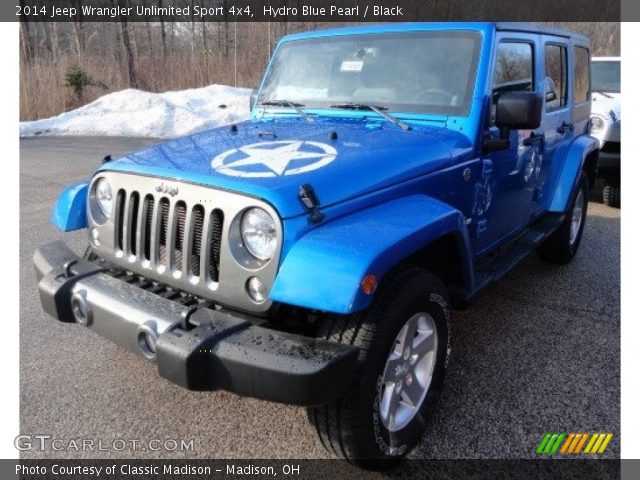 2014 Jeep Wrangler Unlimited Sport 4x4 in Hydro Blue Pearl