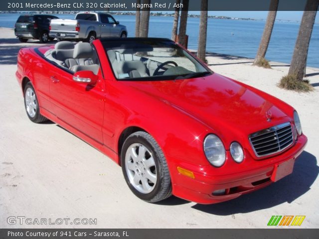 2001 Mercedes-Benz CLK 320 Cabriolet in Magma Red