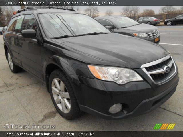 2008 Subaru Outback 2.5i Wagon in Obsidian Black Pearl
