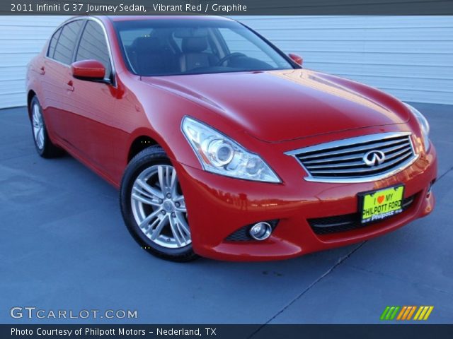 2011 Infiniti G 37 Journey Sedan in Vibrant Red