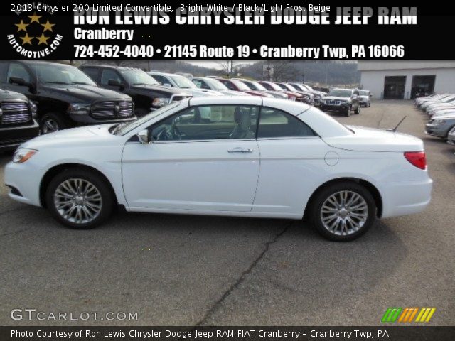 2013 Chrysler 200 Limited Convertible in Bright White