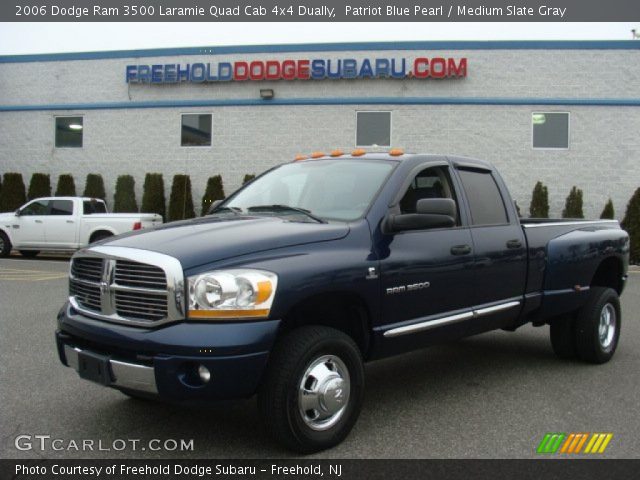 2006 Dodge Ram 3500 Laramie Quad Cab 4x4 Dually in Patriot Blue Pearl