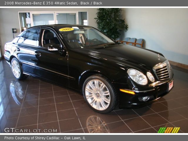 2008 Mercedes-Benz E 350 4Matic Sedan in Black