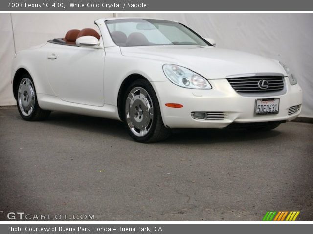 2003 Lexus SC 430 in White Gold Crystal