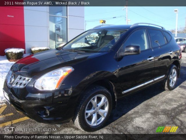 2011 Nissan Rogue SV AWD in Wicked Black