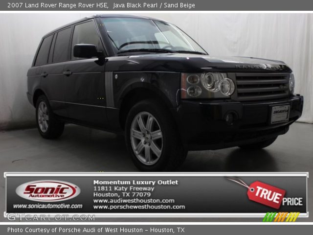 2007 Land Rover Range Rover HSE in Java Black Pearl