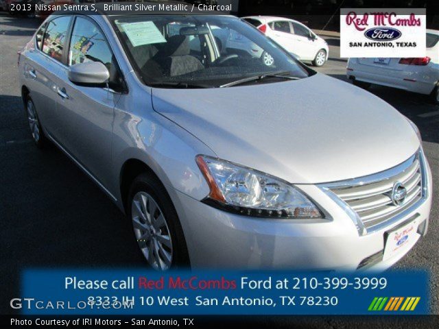 2013 Nissan Sentra S in Brilliant Silver Metallic
