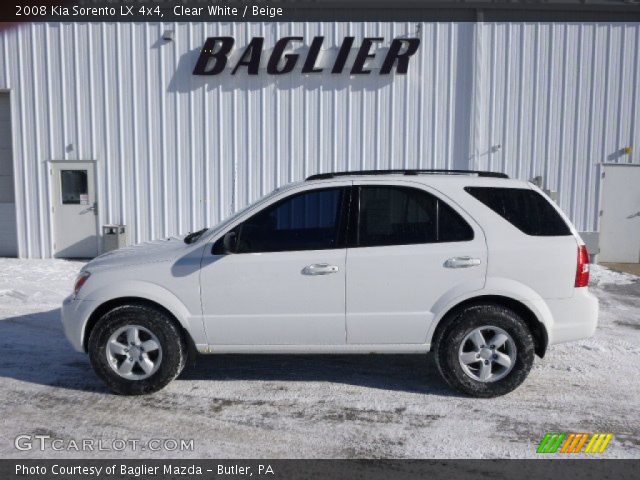 2008 Kia Sorento LX 4x4 in Clear White