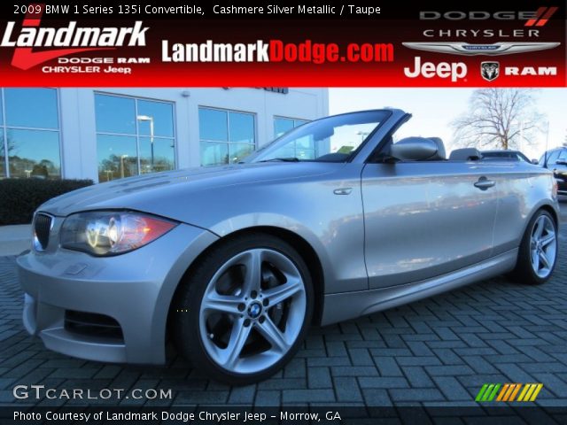 2009 BMW 1 Series 135i Convertible in Cashmere Silver Metallic