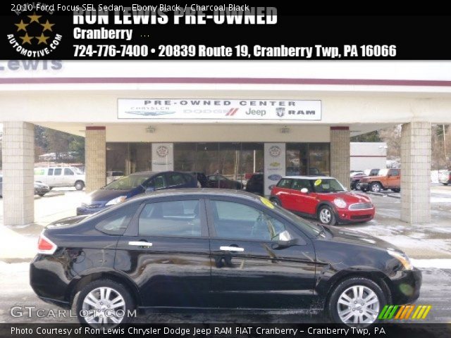 2010 Ford Focus SEL Sedan in Ebony Black