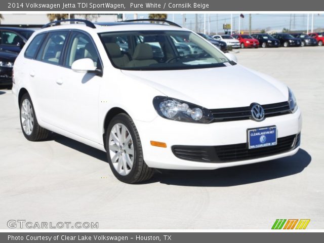 2014 Volkswagen Jetta TDI SportWagen in Pure White