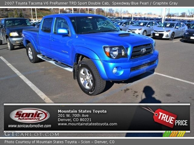 2007 Toyota Tacoma V6 PreRunner TRD Sport Double Cab in Speedway Blue Pearl
