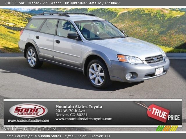 2006 Subaru Outback 2.5i Wagon in Brilliant Silver Metallic