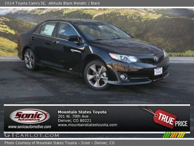 2014 Toyota Camry SE in Attitude Black Metallic