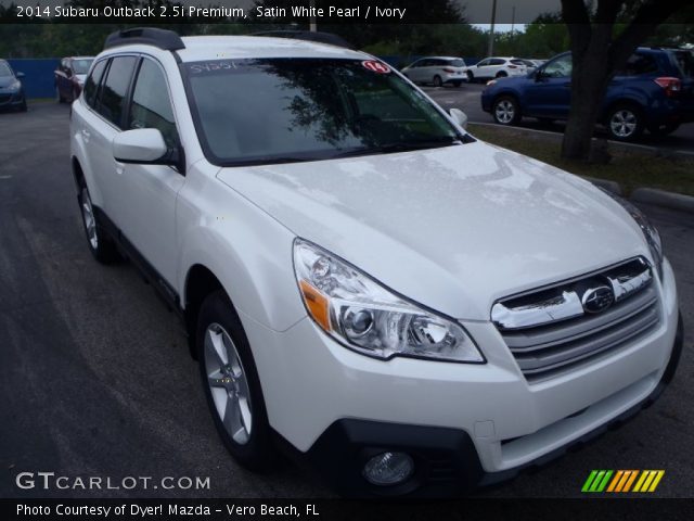 2014 Subaru Outback 2.5i Premium in Satin White Pearl